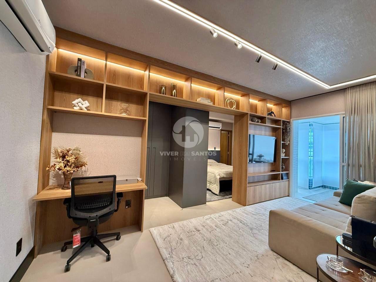 Apartamento 1 quarto - decorado à venda no bairro do Boqueirão em Boqueirão, Santos — foto 3
