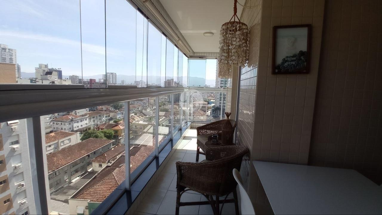 Apartamento à Venda com 2 quartos na quadra da praia do Embaré - Santos em Embaré, Santos — foto 9