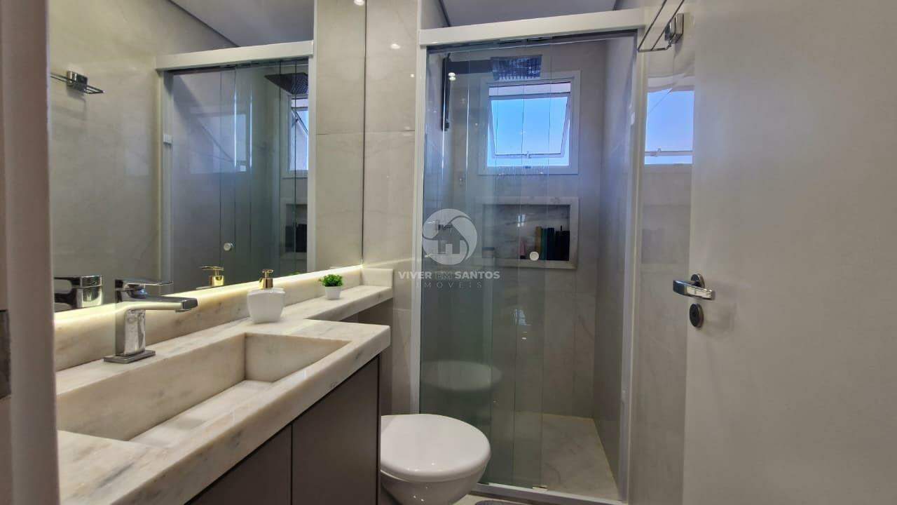 apartamento com lazer completo 2 quartos 1 suite 1 vaga SANTOS SP em Marapé, Santos — foto 10