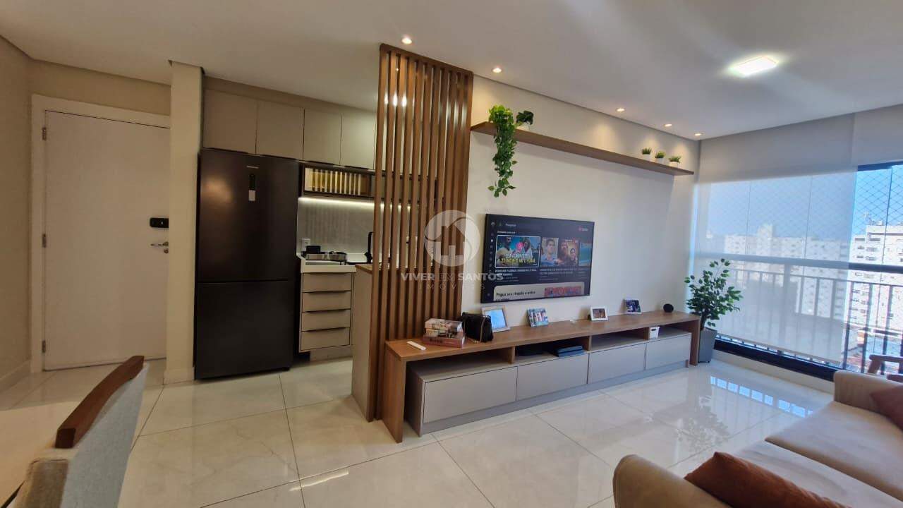 apartamento com lazer completo 2 quartos 1 suite 1 vaga SANTOS SP em Marapé, Santos — foto 2
