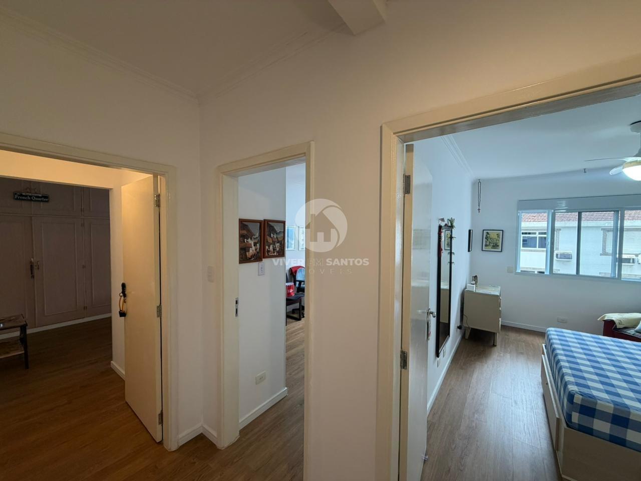Apartamento 3 quartos, elevador e garagem 1 por andar - Gonzaga em Gonzaga, Santos — foto 5