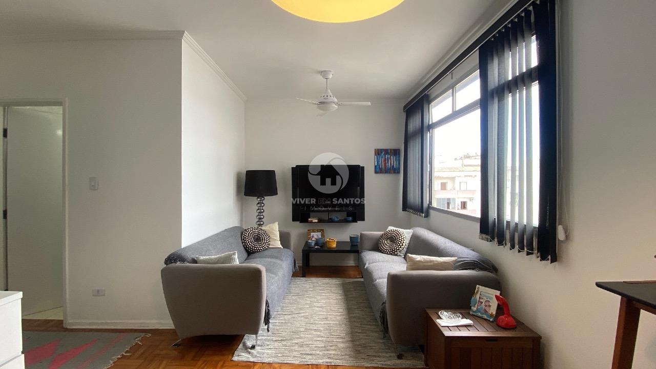 Apartamento Porteira fechada 2 quartos com dependência e vaga- Embaré em Boqueirão, Santos — foto 3