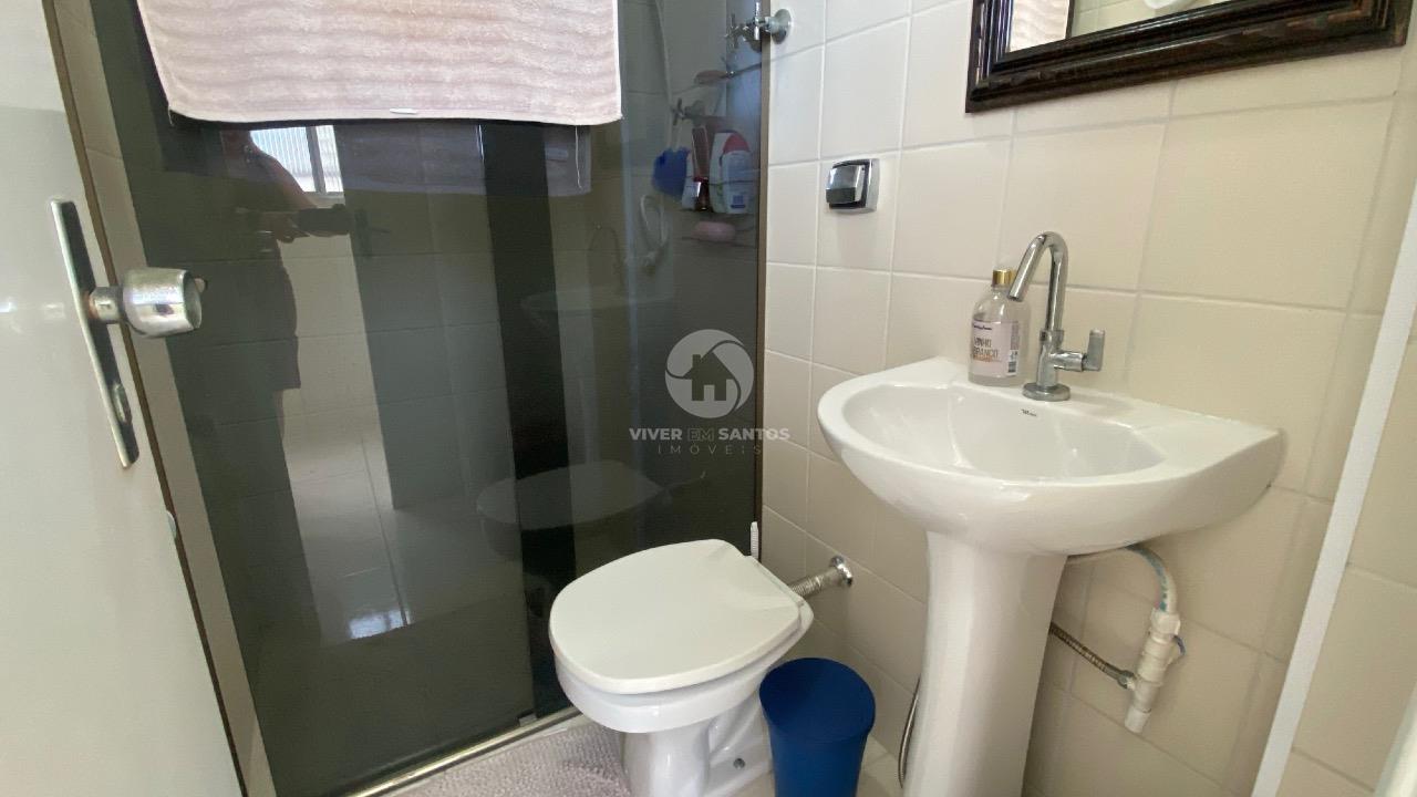 Apartamento Porteira fechada 2 quartos com dependência e vaga- Embaré em Boqueirão, Santos — foto 14