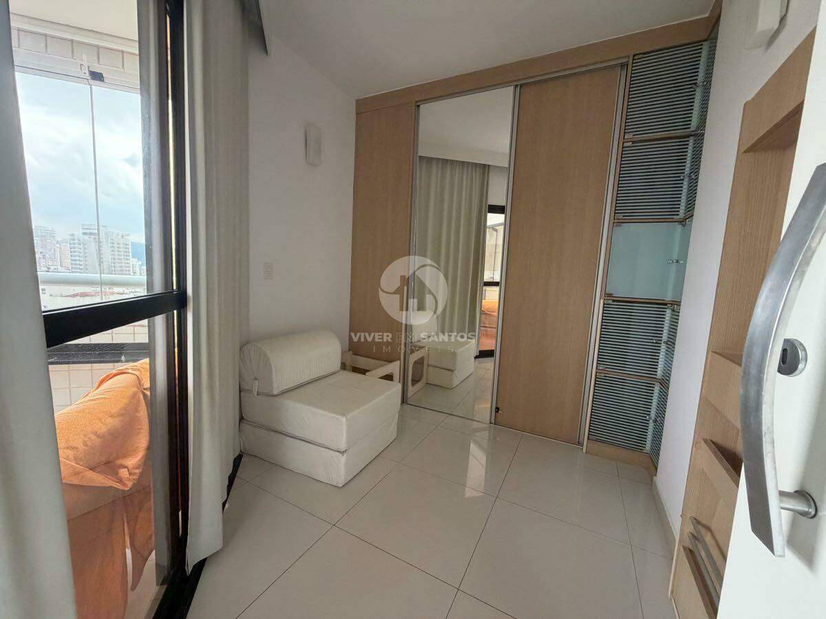 Apartamento 2 dormitórios Vista Mar Edifício Clube XV- Boqueirão- Santos em Boqueirão, Santos — foto 12