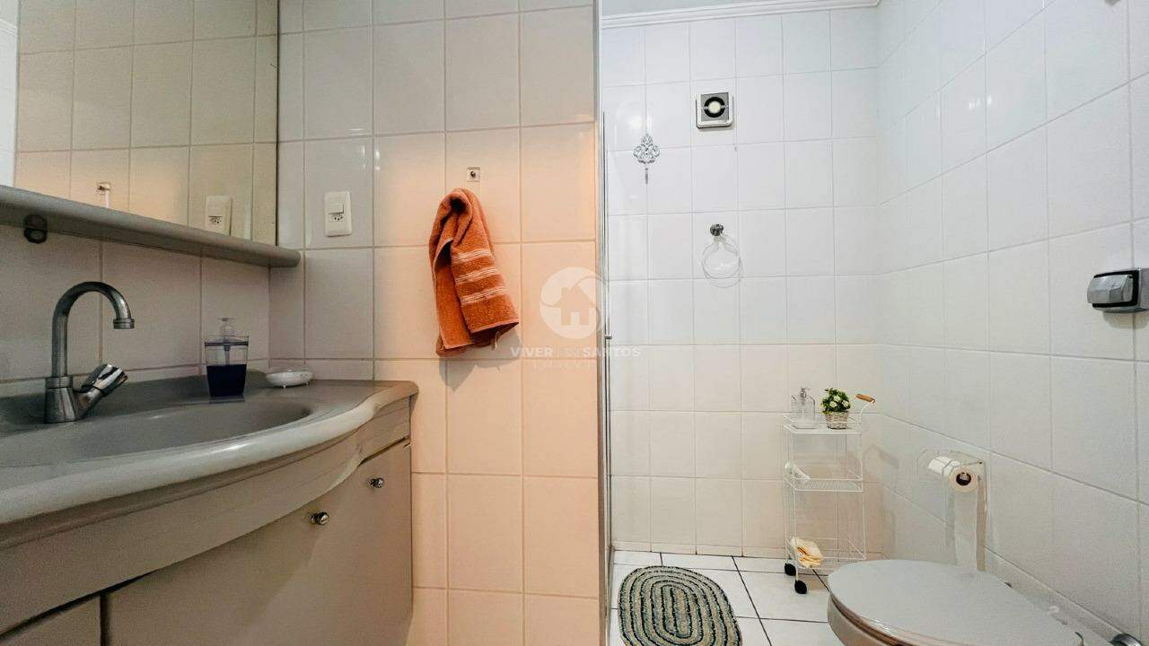 Apartamento vista mar com 2 quartos no Gonzaga- Santos em Gonzaga, Santos — foto 13