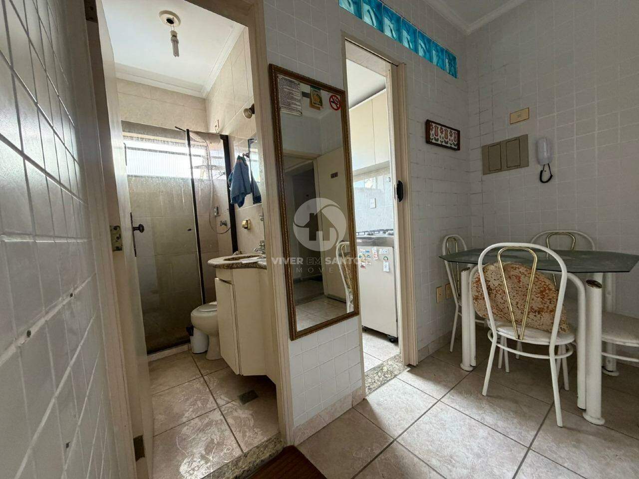 Apartamento à venda, Frente Mar com 1 quarto, 1 vaga, Embaré - Santos/SP em Boqueirão, Santos — foto 3