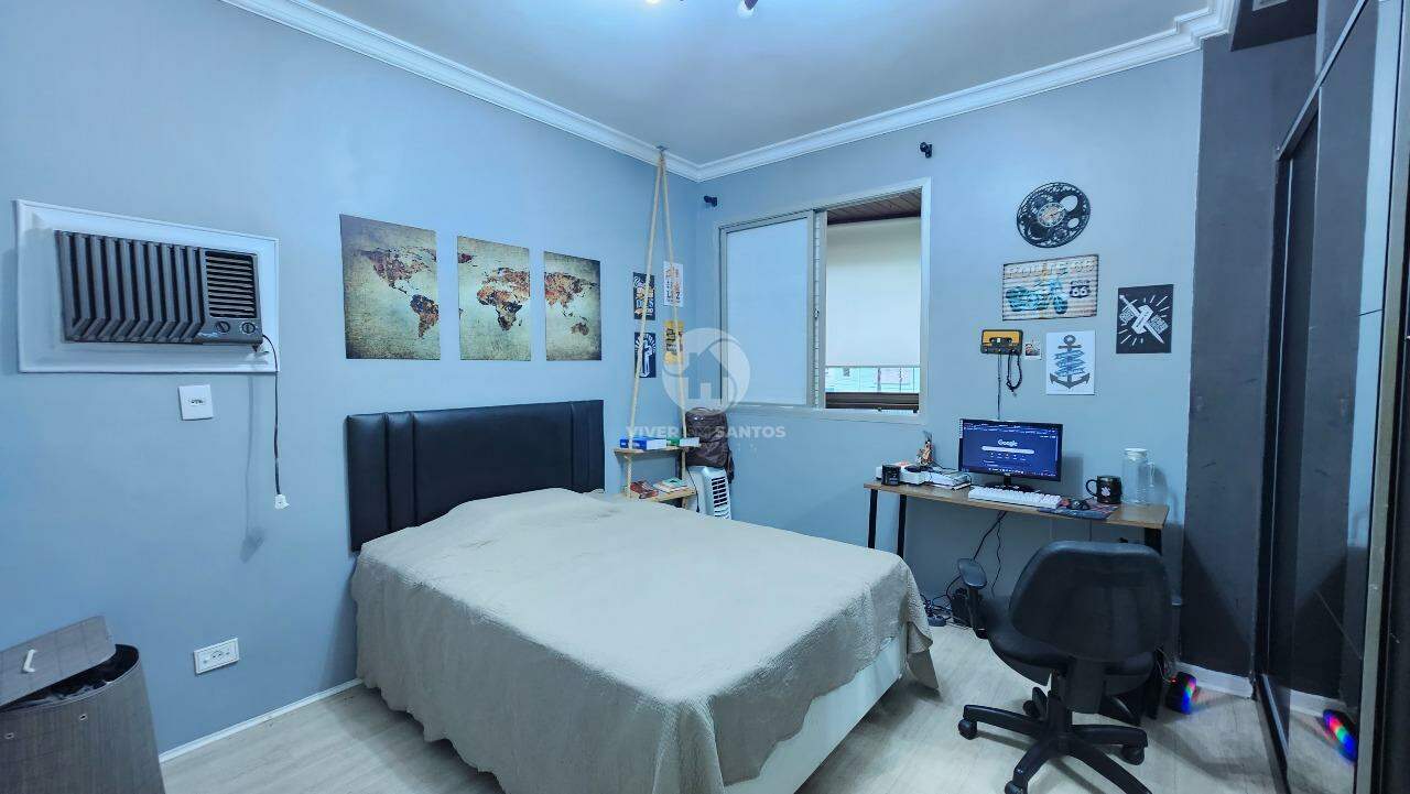 Lindo Apartamento Refúgio Moderno, Conforto e Praticidade 3 quartos varanda de frente, no Gonzaga em Santos em Gonzaga, Santos — foto 22