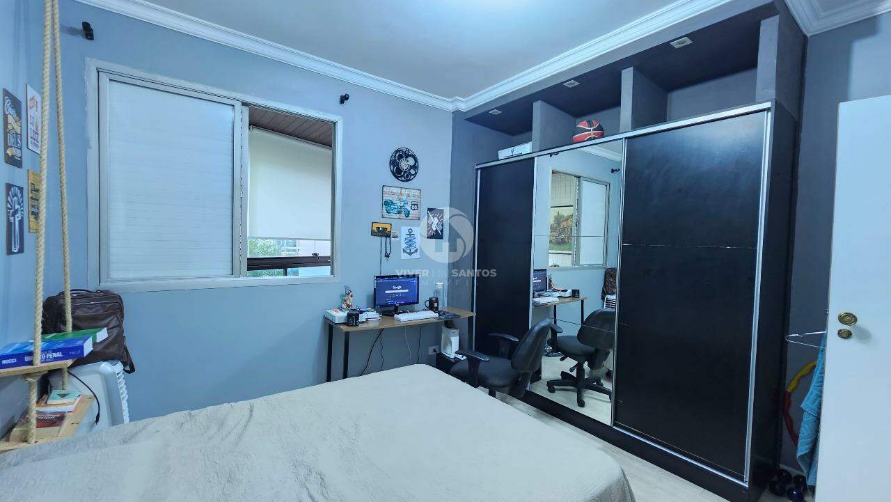 Lindo Apartamento Refúgio Moderno, Conforto e Praticidade 3 quartos varanda de frente, no Gonzaga em Santos em Gonzaga, Santos — foto 23