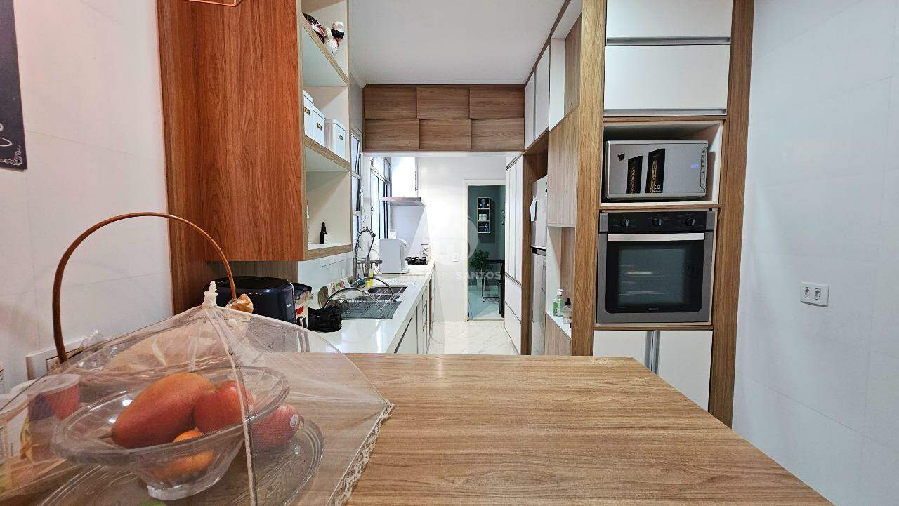 Lindo Apartamento Refúgio Moderno, Conforto e Praticidade 3 quartos varanda de frente, no Gonzaga em Santos em Gonzaga, Santos — foto 11
