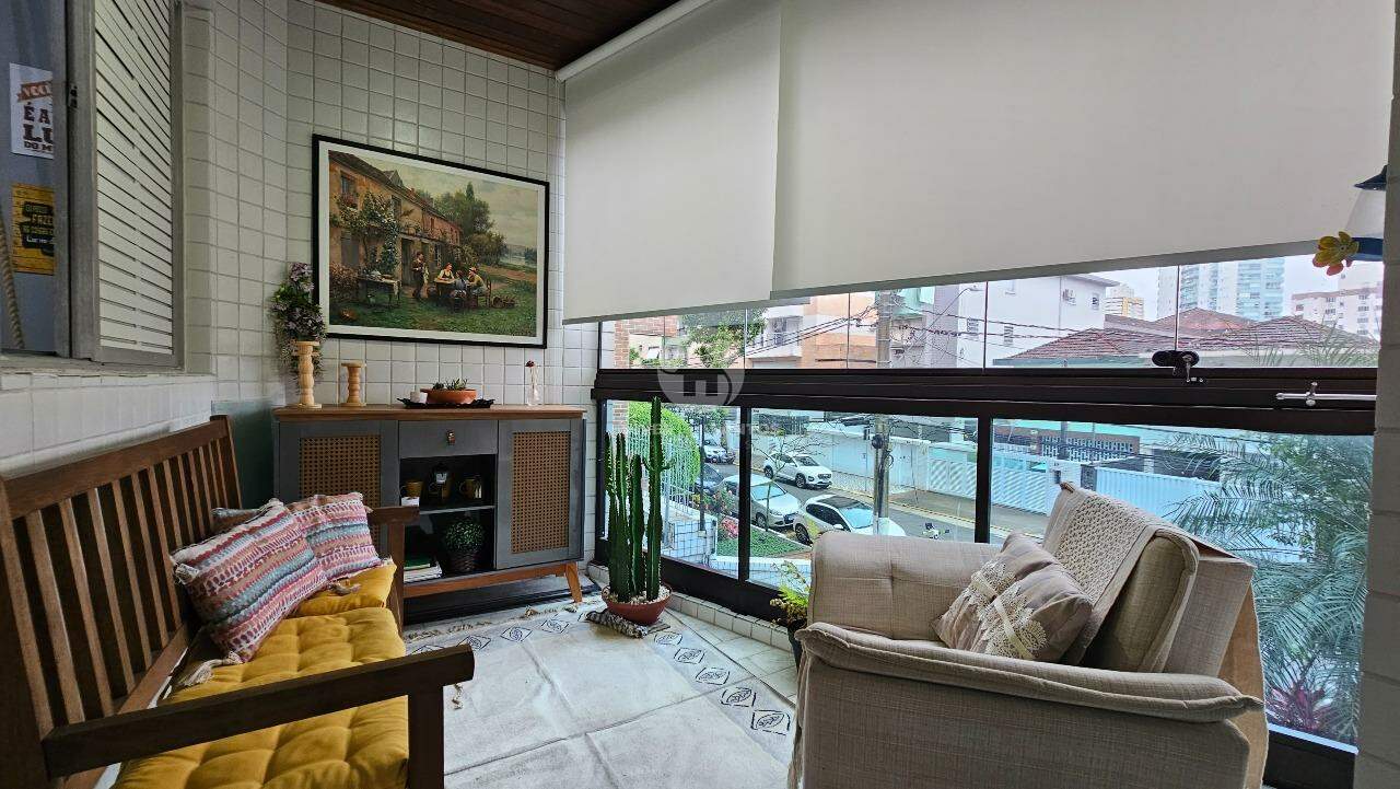 Lindo Apartamento Refúgio Moderno, Conforto e Praticidade 3 quartos varanda de frente, no Gonzaga em Santos em Gonzaga, Santos — foto 2