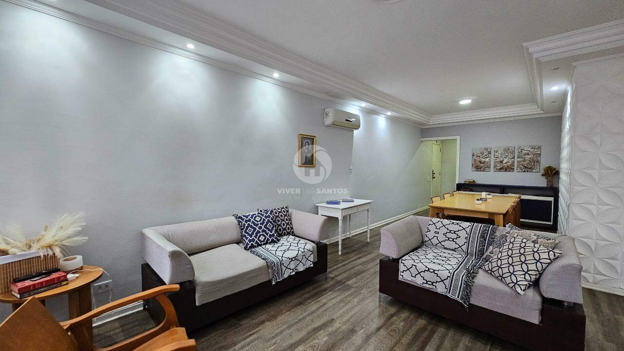 Lindo Apartamento Refúgio Moderno, Conforto e Praticidade 3 quartos varanda de frente, no Gonzaga em Santos em Gonzaga, Santos — foto 4