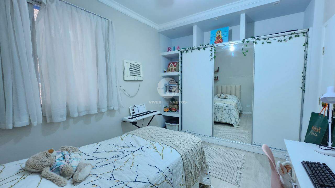 Lindo Apartamento Refúgio Moderno, Conforto e Praticidade 3 quartos varanda de frente, no Gonzaga em Santos em Gonzaga, Santos — foto 26