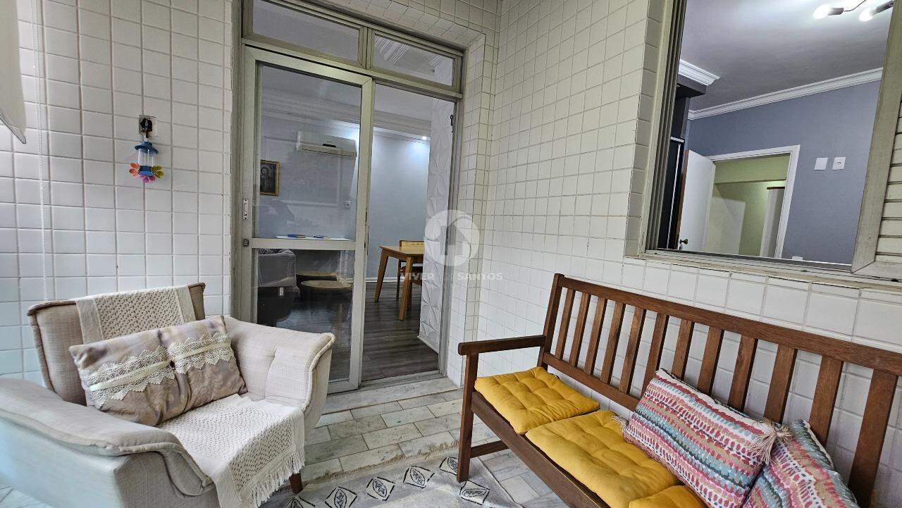Lindo Apartamento Refúgio Moderno, Conforto e Praticidade 3 quartos varanda de frente, no Gonzaga em Santos em Gonzaga, Santos — foto 3