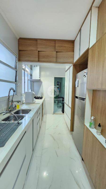 Lindo Apartamento Refúgio Moderno, Conforto e Praticidade 3 quartos varanda de frente, no Gonzaga em Santos em Gonzaga, Santos — foto 14