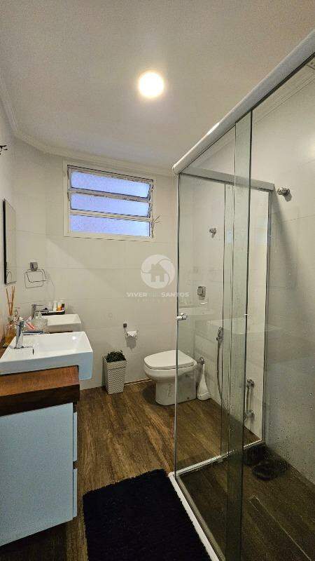 Lindo Apartamento Refúgio Moderno, Conforto e Praticidade 3 quartos varanda de frente, no Gonzaga em Santos em Gonzaga, Santos — foto 20