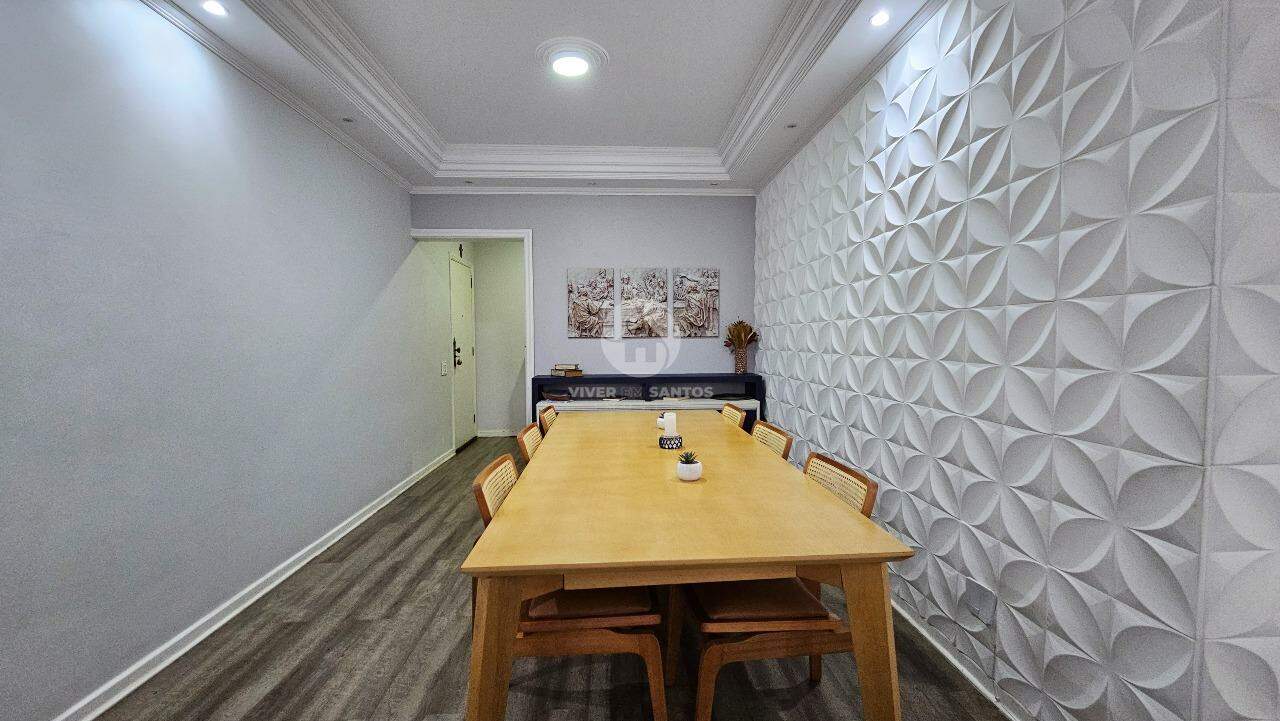 Lindo Apartamento Refúgio Moderno, Conforto e Praticidade 3 quartos varanda de frente, no Gonzaga em Santos em Gonzaga, Santos — foto 7