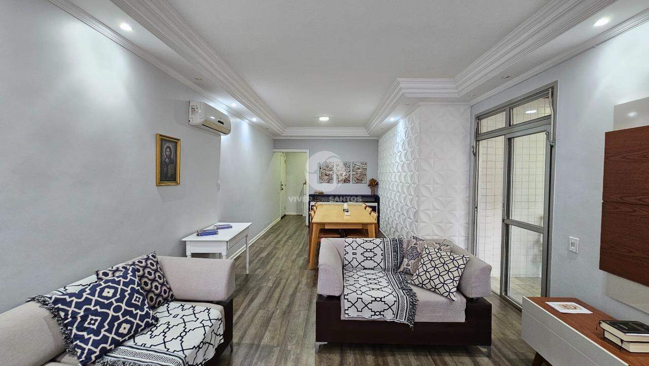 Lindo Apartamento Refúgio Moderno, Conforto e Praticidade 3 quartos varanda de frente, no Gonzaga em Santos em Gonzaga, Santos — foto 5