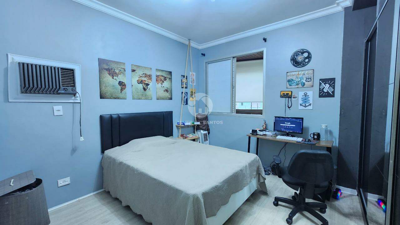 Lindo Apartamento Refúgio Moderno, Conforto e Praticidade 3 quartos varanda de frente, no Gonzaga em Santos em Gonzaga, Santos — foto 24