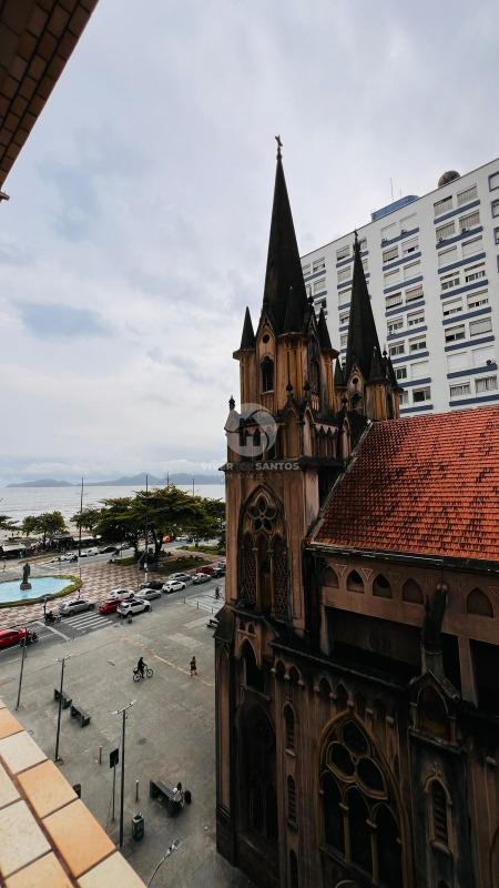 Apartamento com 2 quartos vista mar no Embaré em Santos em Boqueirão, Santos — foto 2