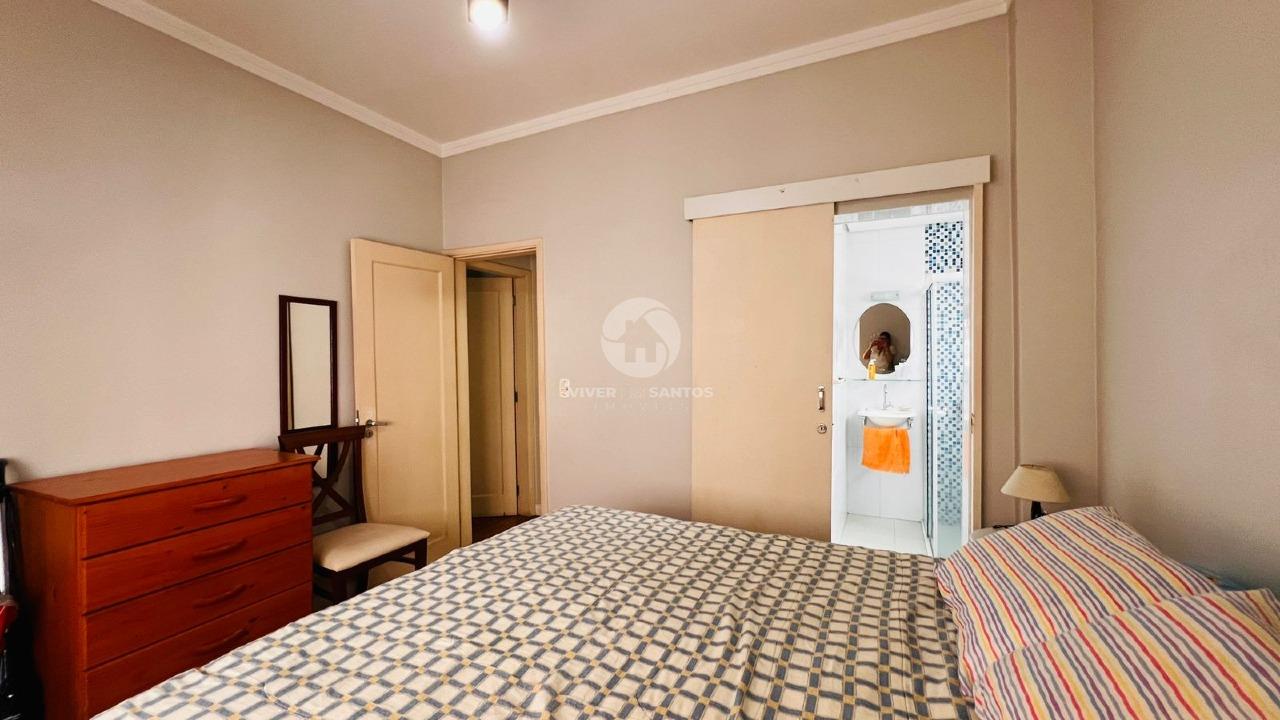 Apartamento com 2 quartos vista mar no Embaré em Santos em Boqueirão, Santos — foto 9