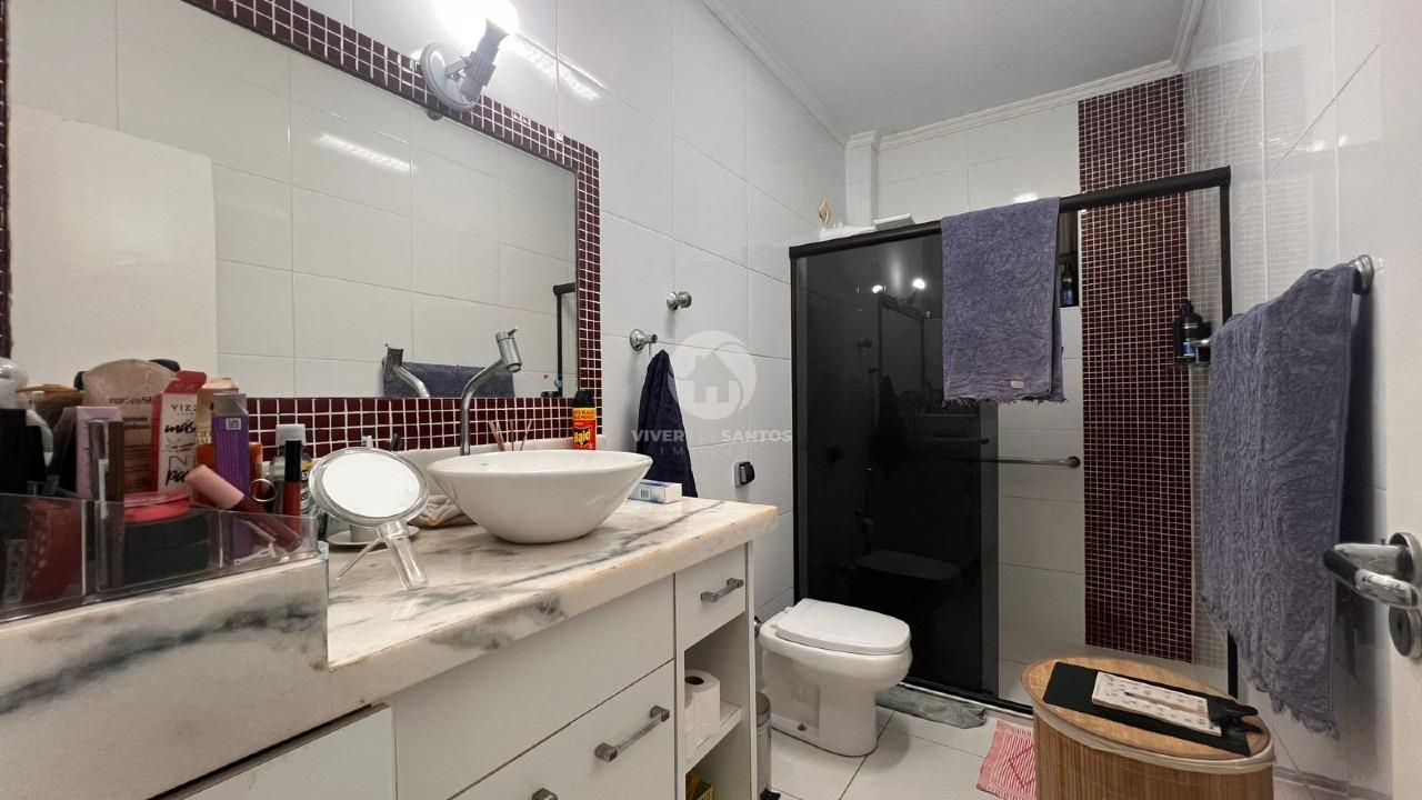 Casa Sobreposta Baixa com 3 suítes 2 vagas de garagem- em Ponta da Praia, Santos — foto 9