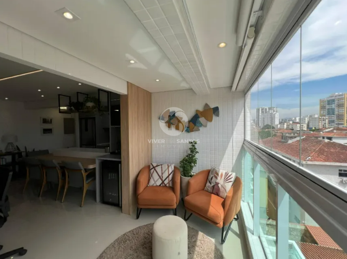 Apartamento com 2 quartos no Embaré em Embaré, Santos — foto 8