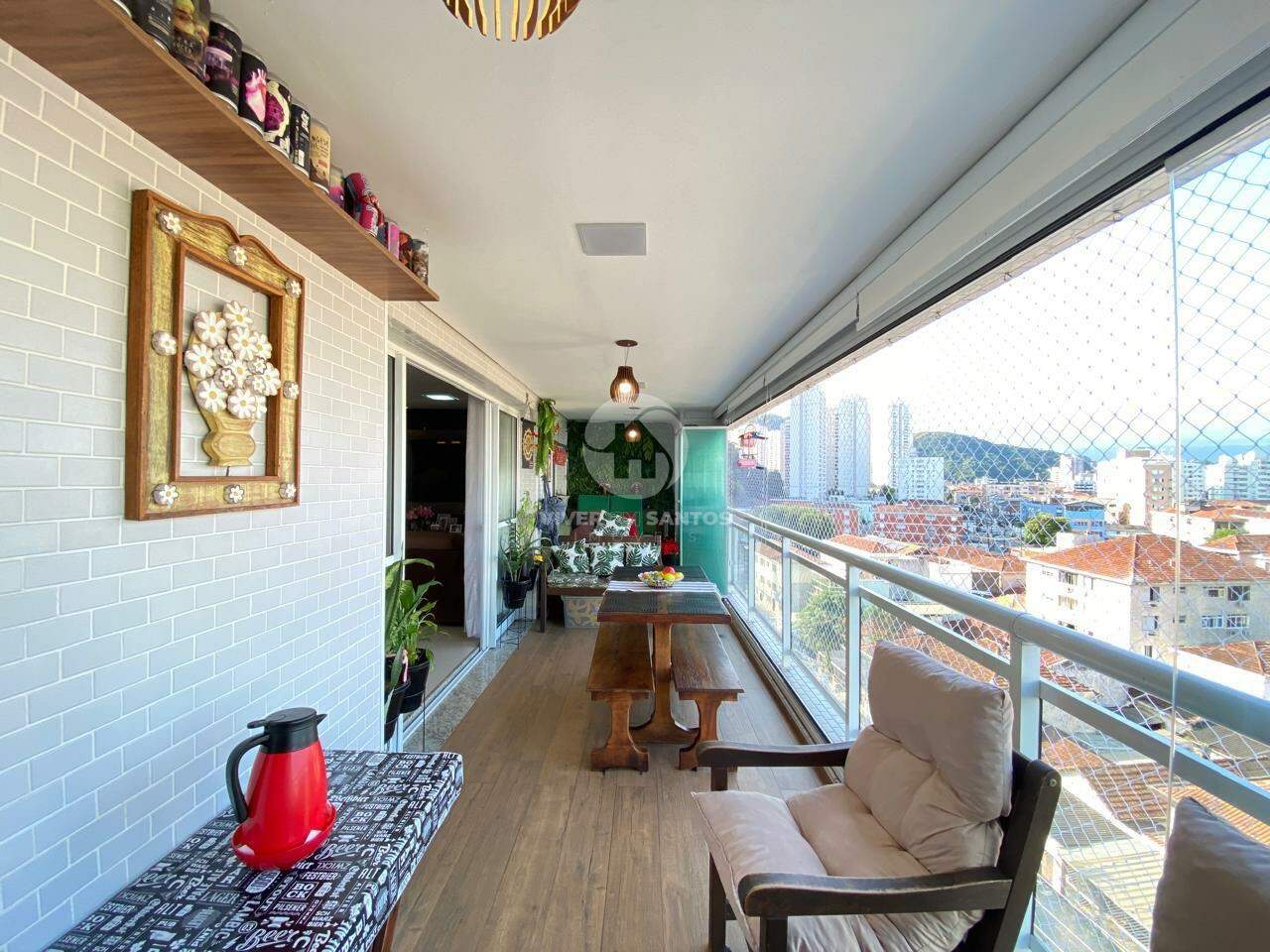 Lindo apartamento com 3 quartos e 2 vagas de garagem - Marapé - Santos/SP em Marapé, Santos — foto 2