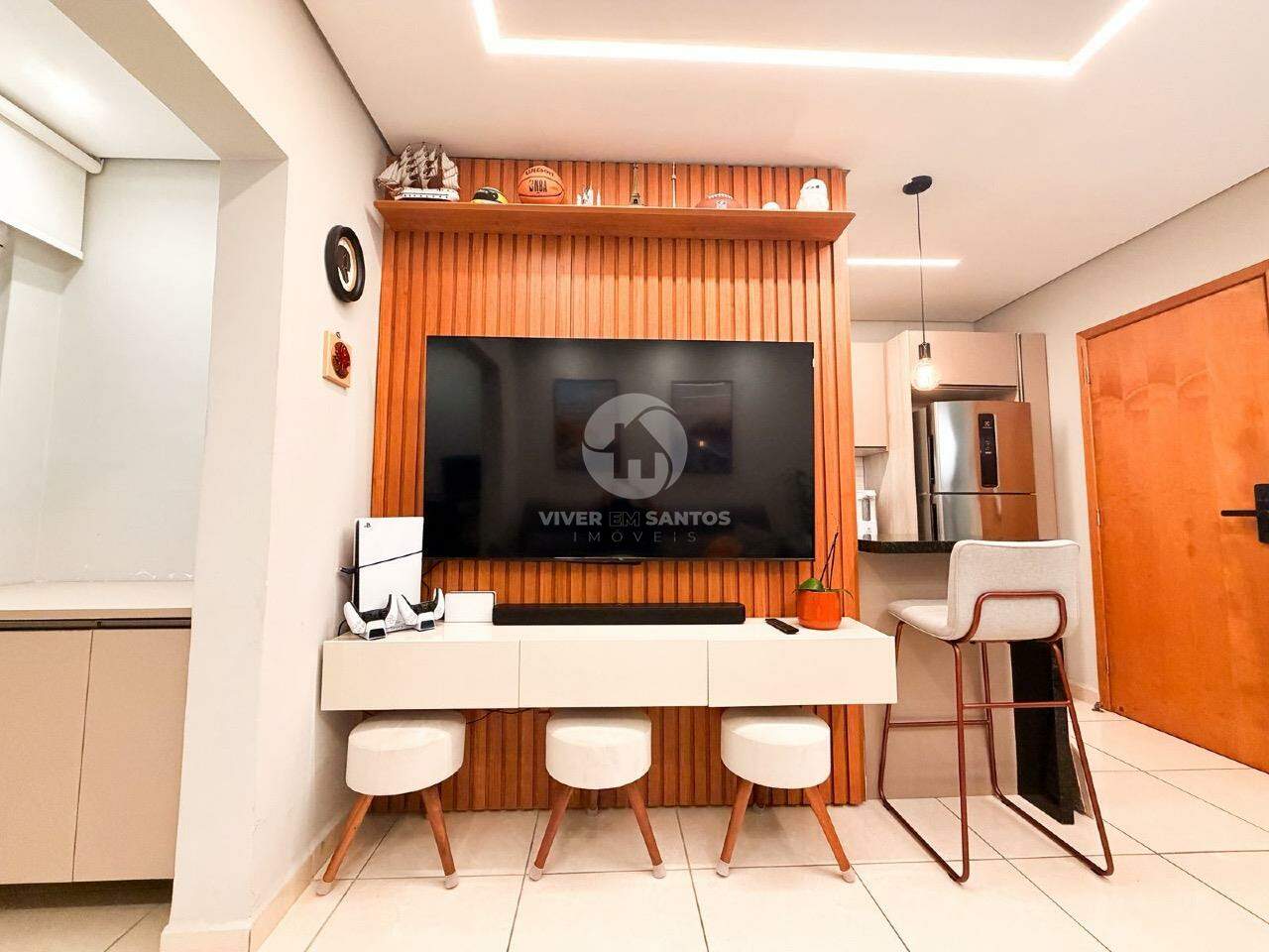 Apartamento 1 quarto com vaga demarcada em Santos em Macuco, Santos — foto 4
