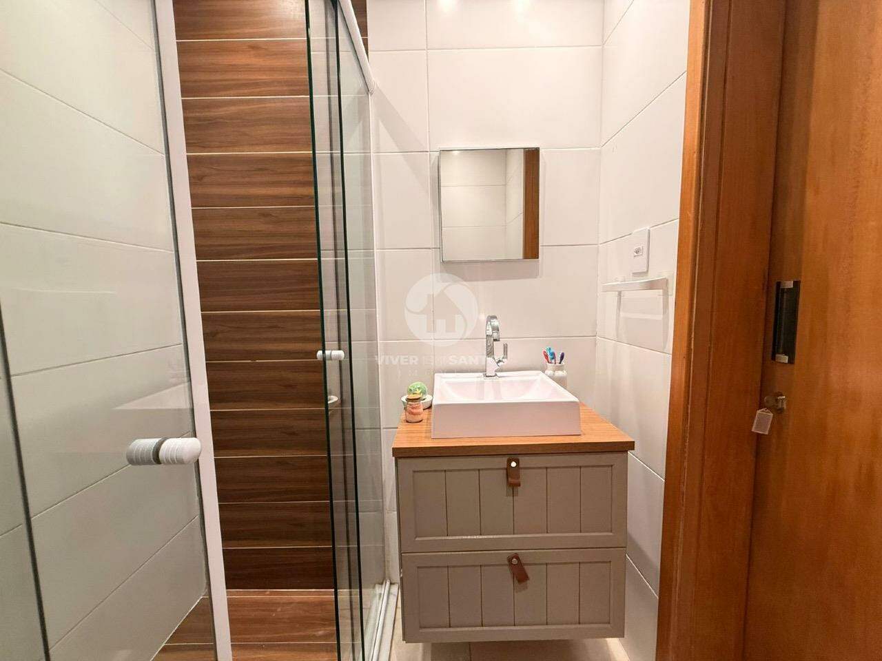 Apartamento 1 quarto com vaga demarcada em Santos em Macuco, Santos — foto 7