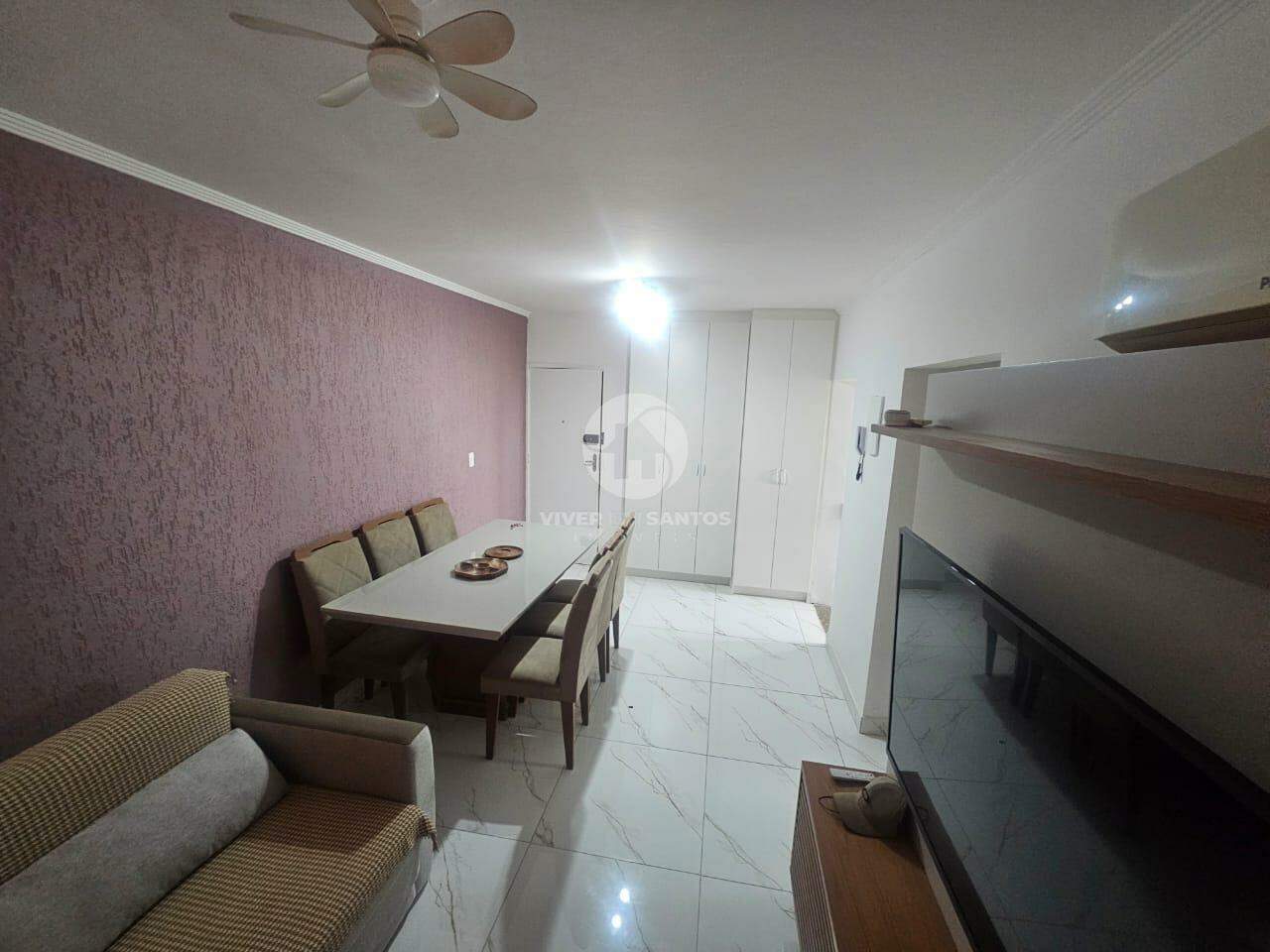 Apartamento 1 Dorm. Mobiliado reformado – 52m² + vaga em Santos (José Menino) | Lado direito em José Menino, Santos — foto 4
