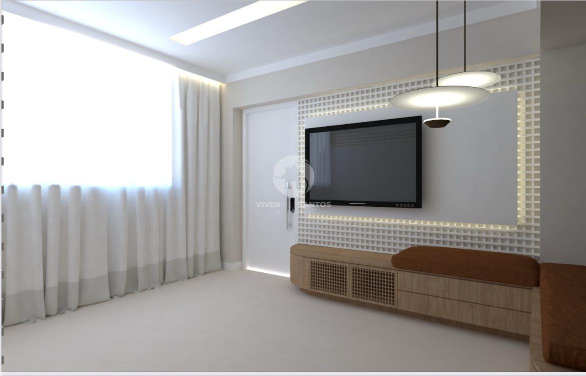 Apartamento Finamente Reformado na quadra da praia- Ponta da Praia - Santos em Aparecida, Santos — foto 3