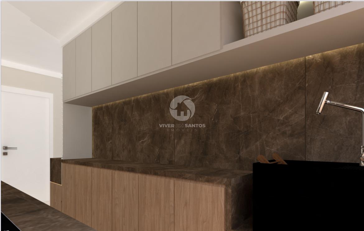 Apartamento Finamente Reformado na quadra da praia- Ponta da Praia - Santos em Aparecida, Santos — foto 8