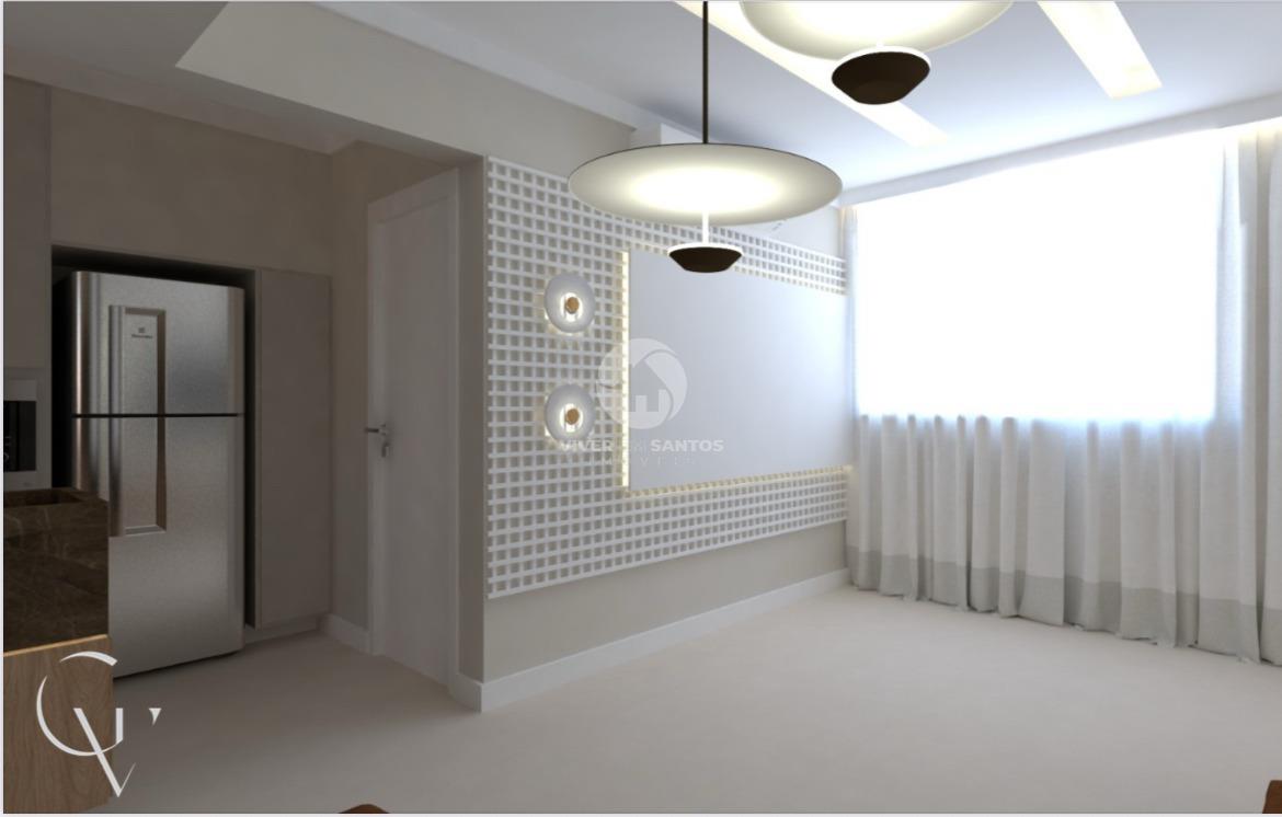 Apartamento Finamente Reformado na quadra da praia- Ponta da Praia - Santos em Aparecida, Santos — foto 5