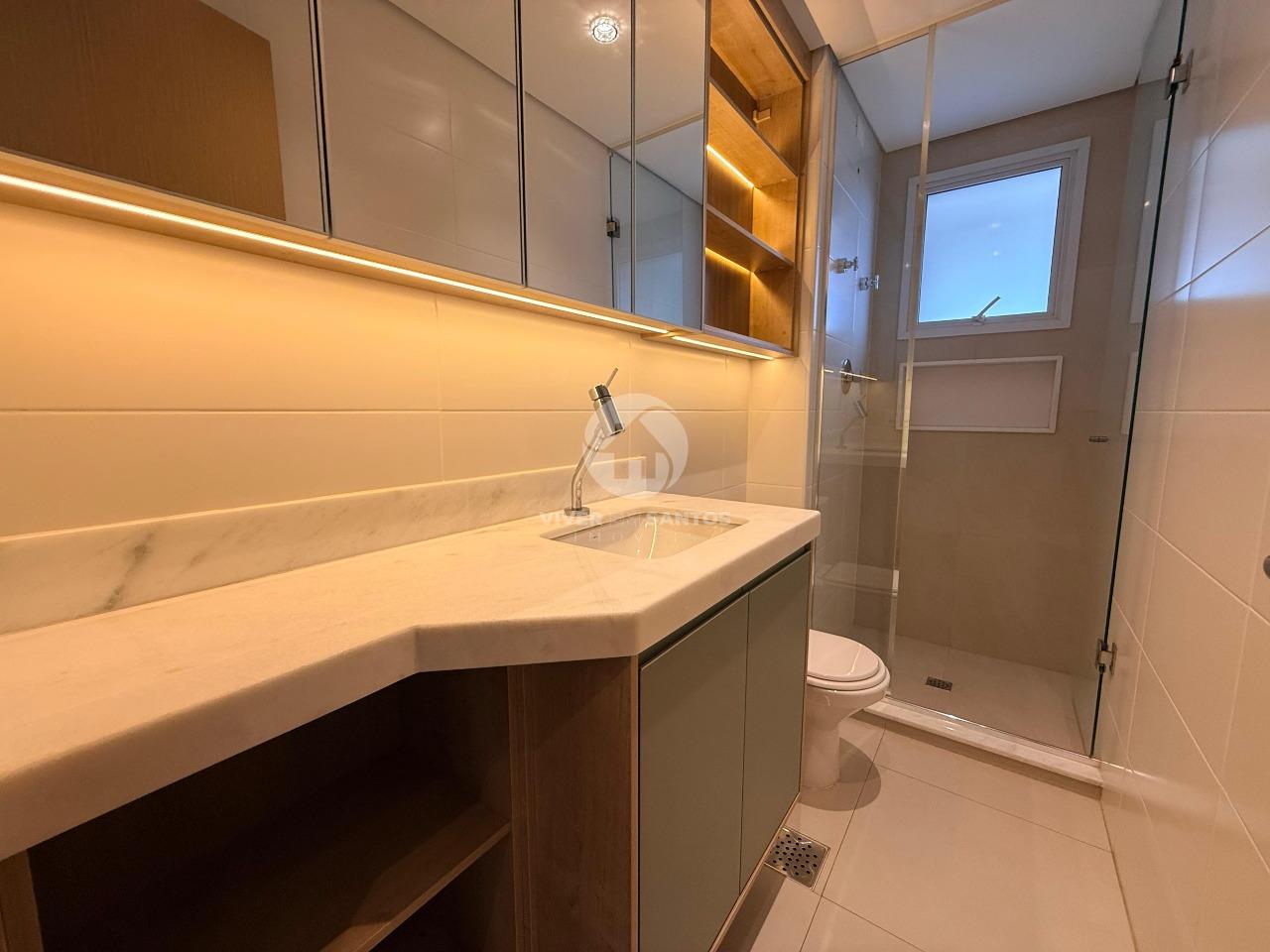 Apartamento com varanda e vista na Ponta da Praia em Ponta da Praia, Santos — foto 23