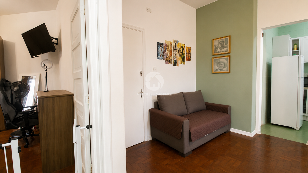Apartamento amplo com 74m2 varanda na Encruzilhada/Santos em Encruzilhada, Santos — foto 3