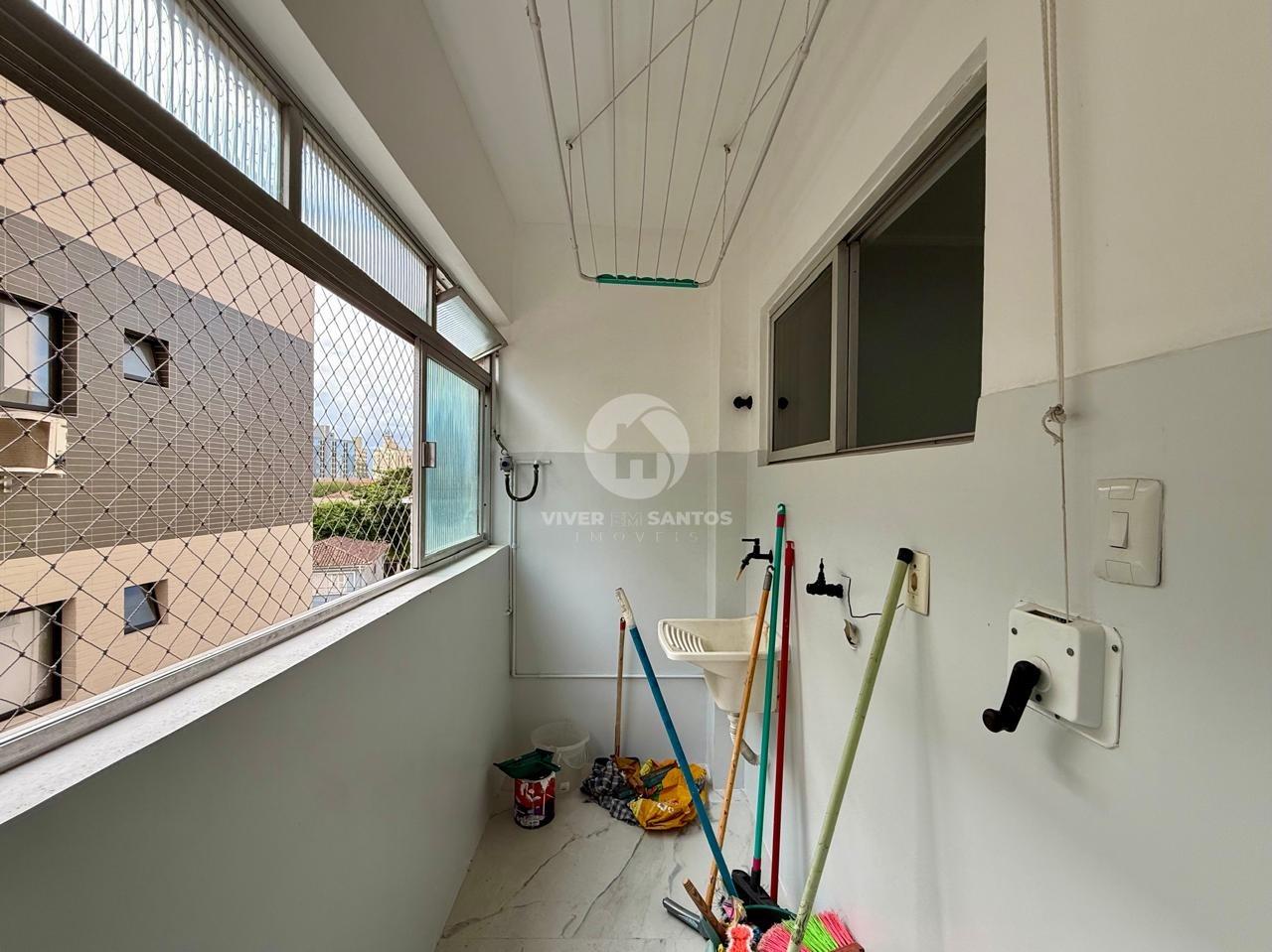 Apartamento 2 quartos e elevador no Embaré - Santos/SP em Embaré, Santos — foto 19