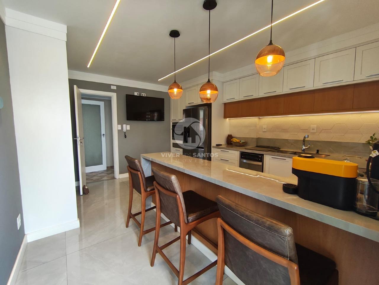 Apartamento Frente Mar Totalmente Reformado e Vista Permanente na Ponta da Praia - Santos/SP em Ponta da Praia, Santos — foto 10
