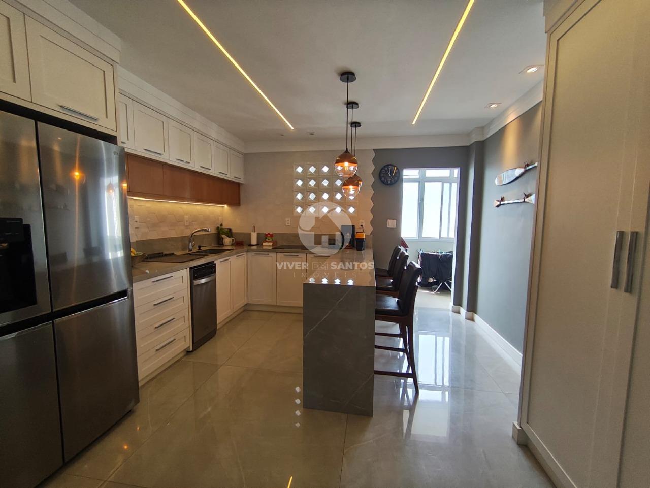 Apartamento Frente Mar Totalmente Reformado e Vista Permanente na Ponta da Praia - Santos/SP em Ponta da Praia, Santos — foto 11