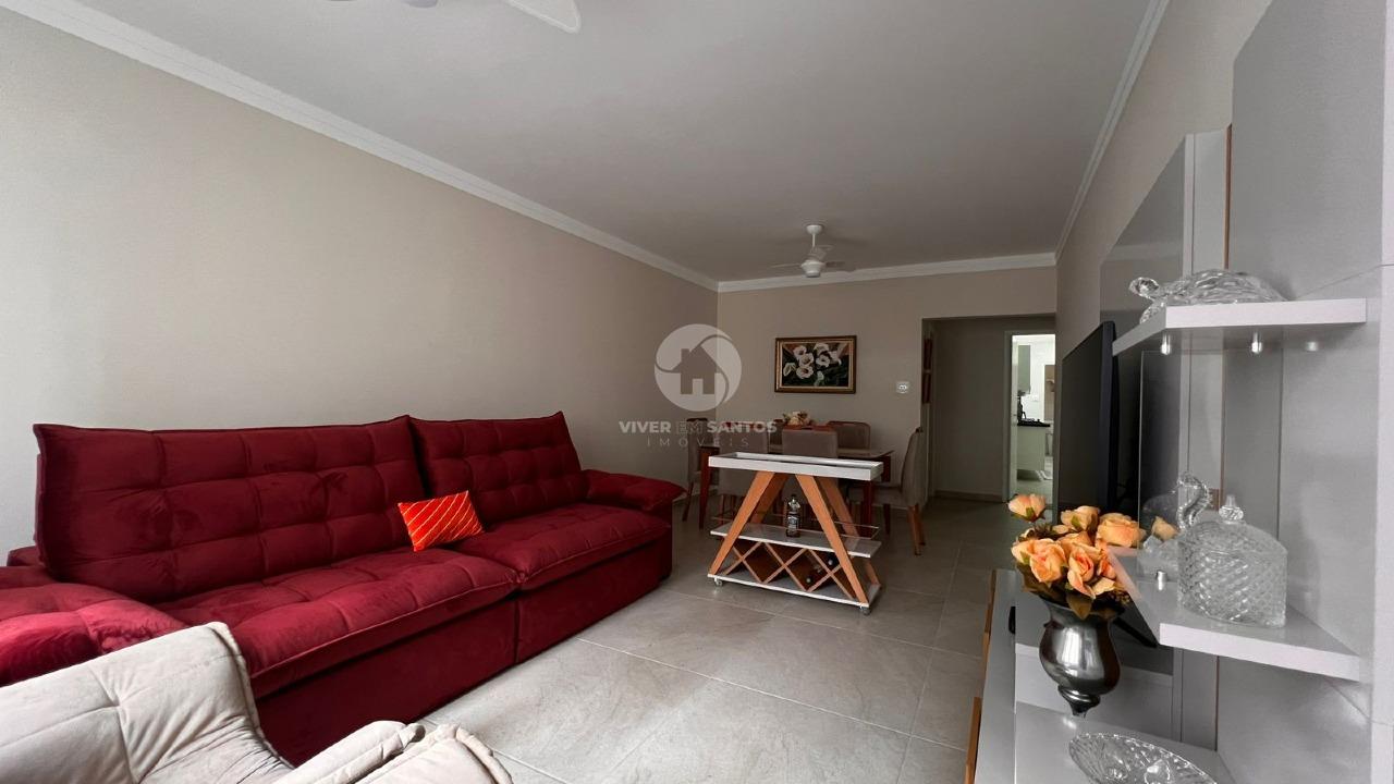 Apartamento vista mar com 3 quartos no Gonzaga em Gonzaga, Santos — foto 2