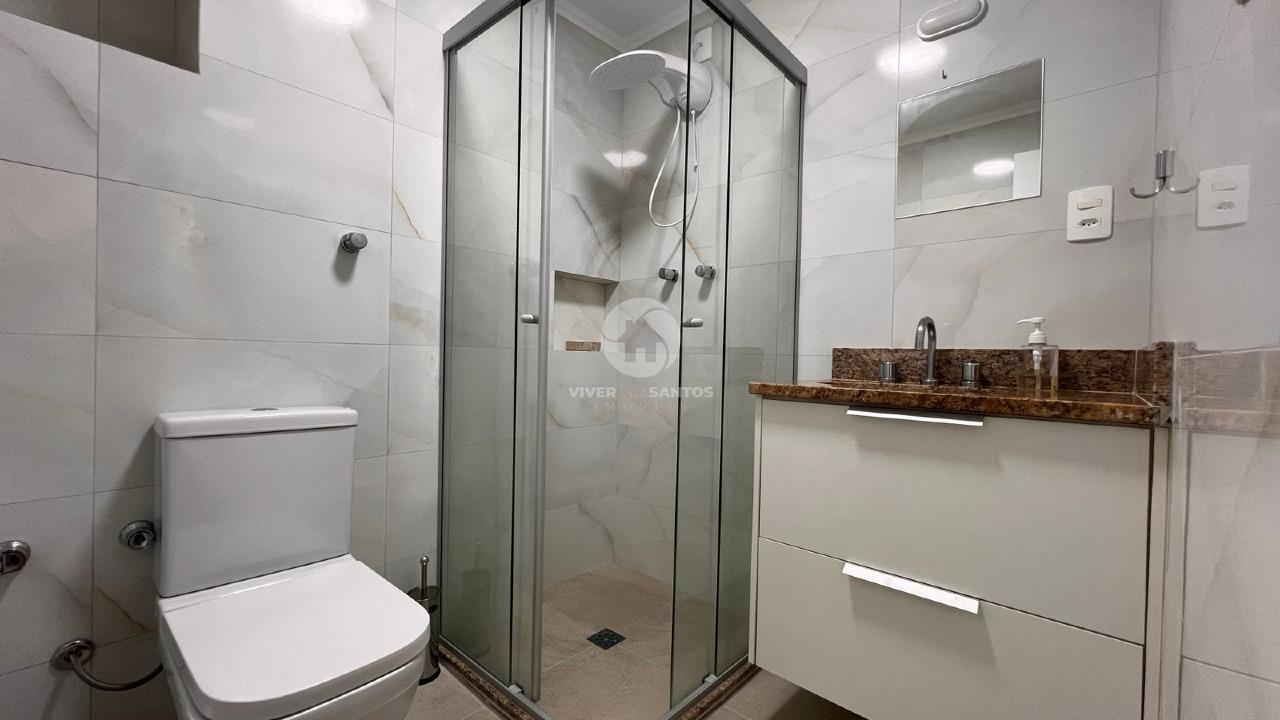 Apartamento vista mar com 3 quartos no Gonzaga em Gonzaga, Santos — foto 14