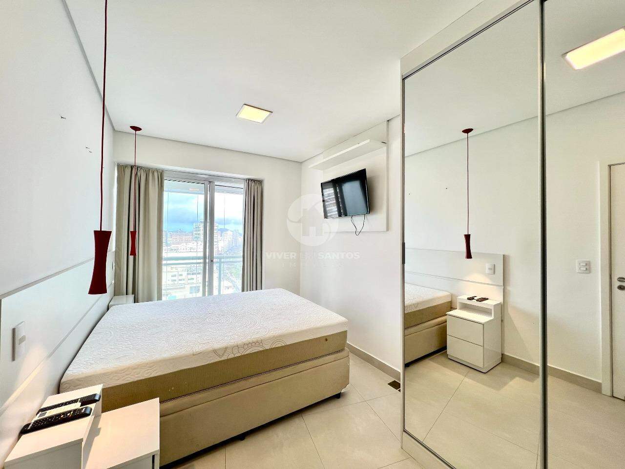 Apartamento 1 Dormitórios, Suíte, Vista Mar e Lazer Completo na Pompéia - Santos SP em Pompéia, Santos — foto 16