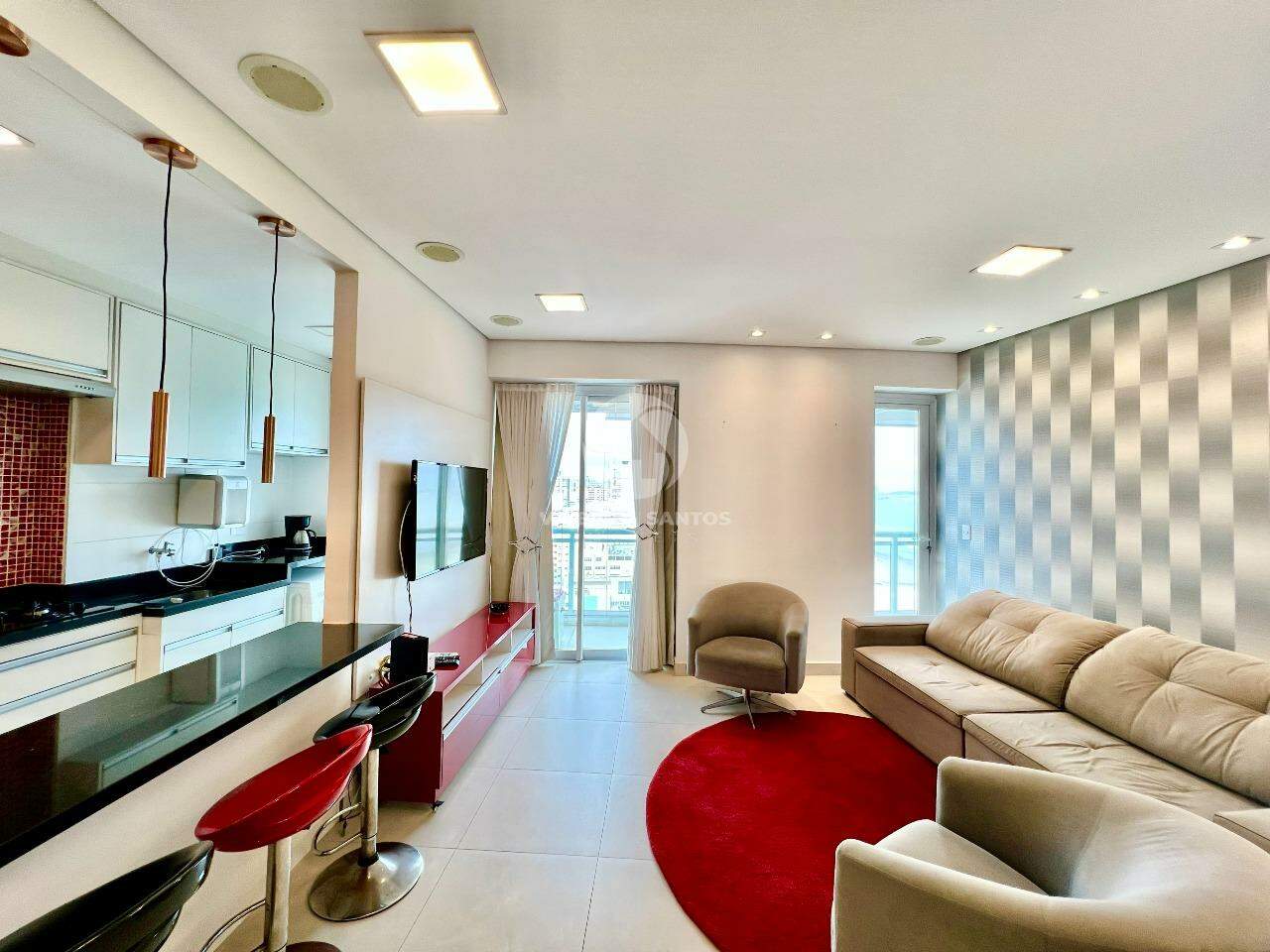 Apartamento 1 Dormitórios, Suíte, Vista Mar e Lazer Completo na Pompéia - Santos SP em Pompéia, Santos — foto 2