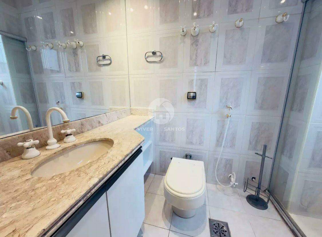 Apartamento 3 Dormitórios, 2 Vagas, Vista Lateral para o Mar e Sacada na Aparecida - Santos SP em Aparecida, Santos — foto 8