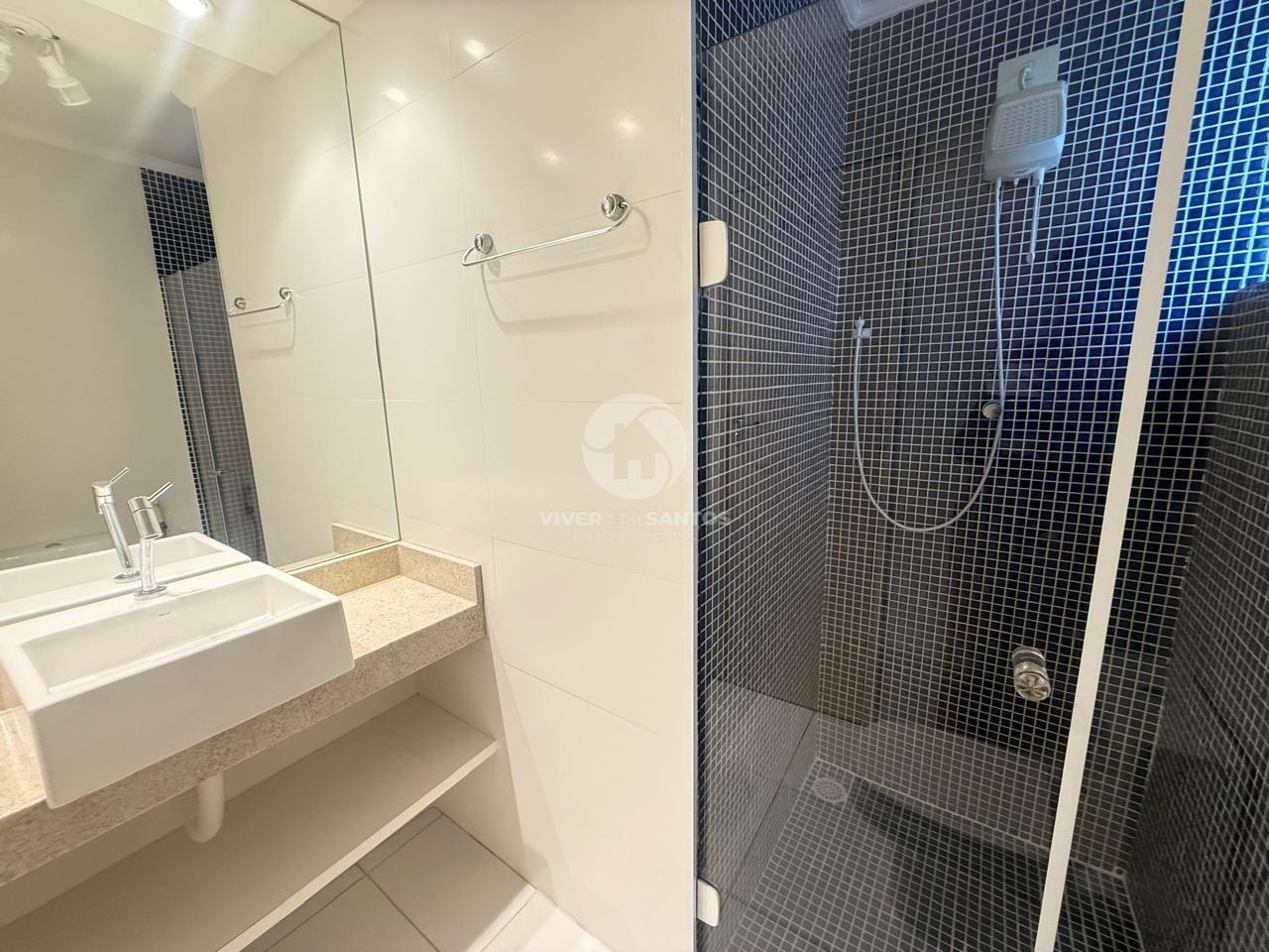 Apartamento 2 Dormitórios, Suíte, Porteira Fechada e 1 Quadra da Praia no Gonzaga - Santos SP em Gonzaga, Santos — foto 13