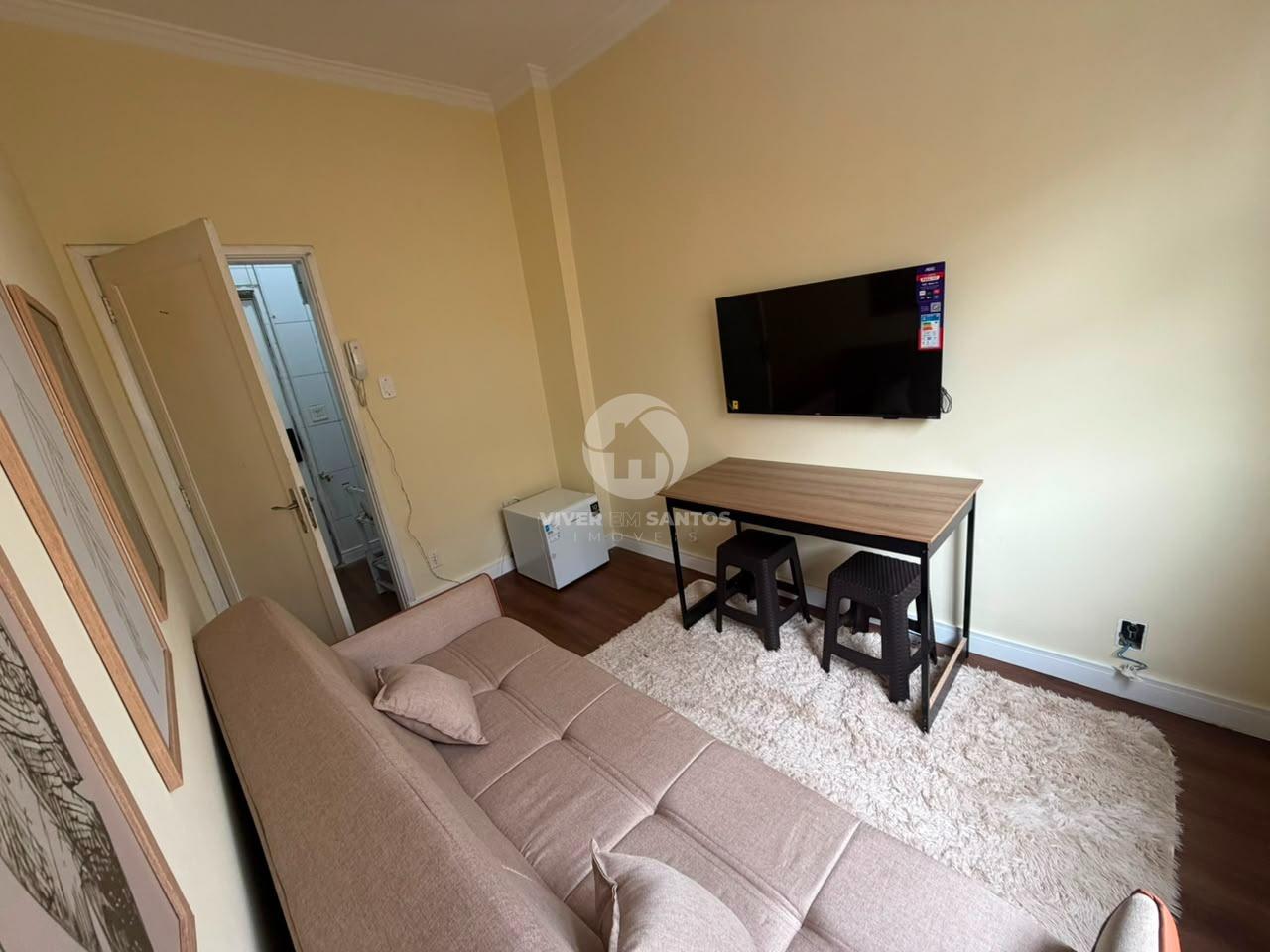 Apartamento 1 Dormitório, Reformado e Frente Mar - Santos SP em Boqueirão, Santos — foto 3