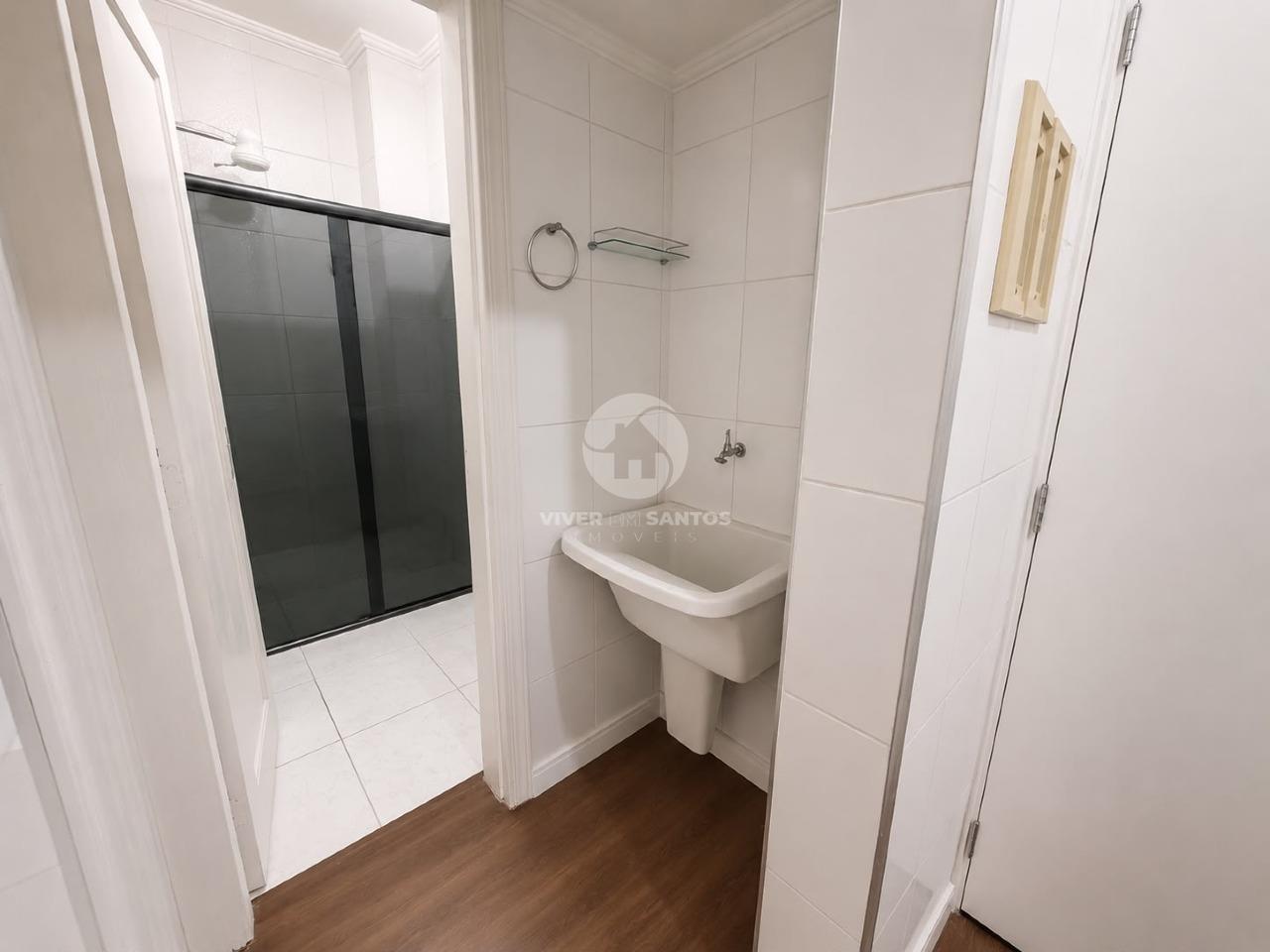 Apartamento 1 Dormitório, Reformado e Frente Mar - Santos SP em Boqueirão, Santos — foto 9
