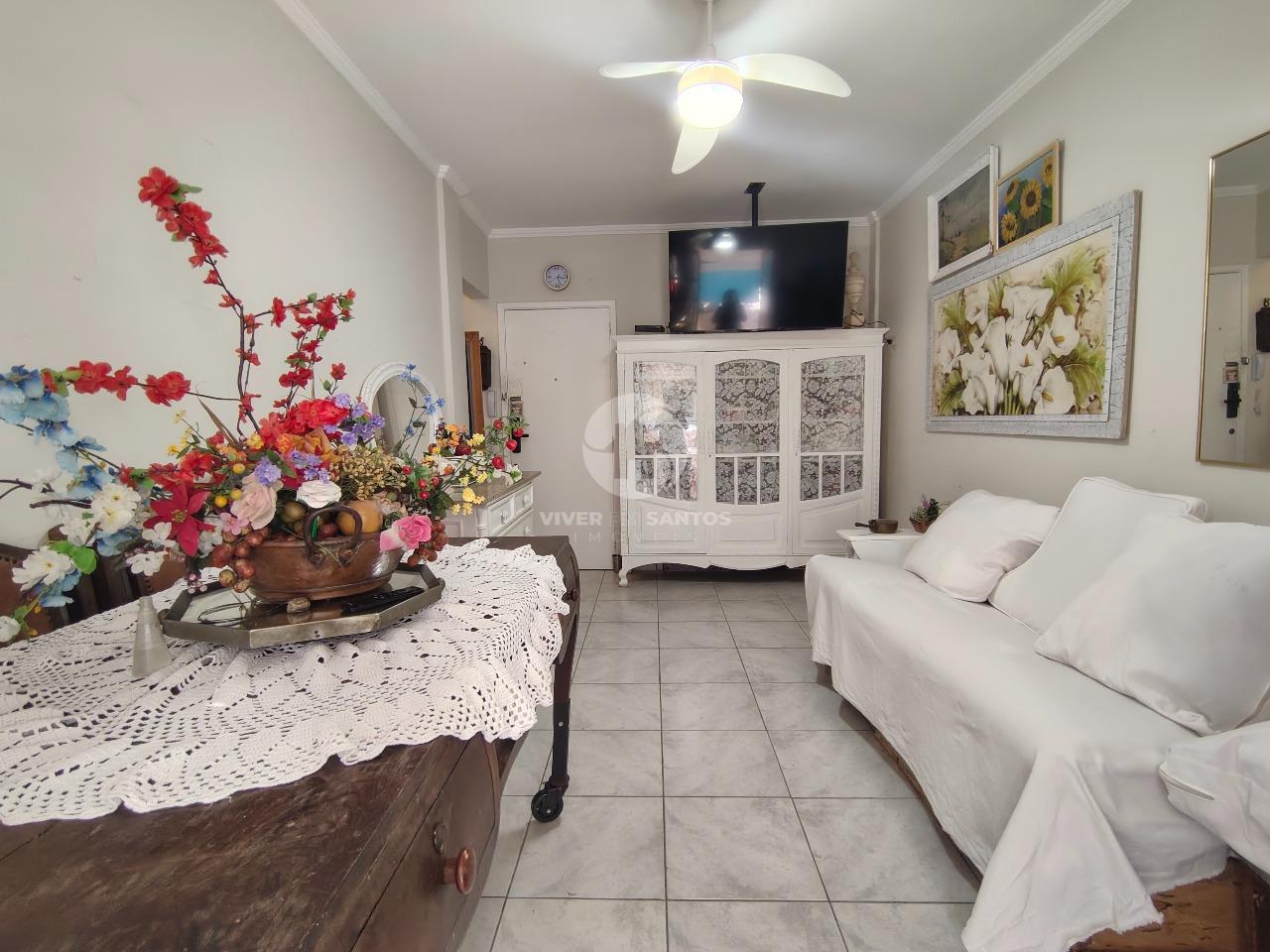 Apartamento 1 Dormitório, Sacada e Meia Quadra da Praia na Ponta da Praia - Santos SP em Ponta da Praia, Santos — foto 3