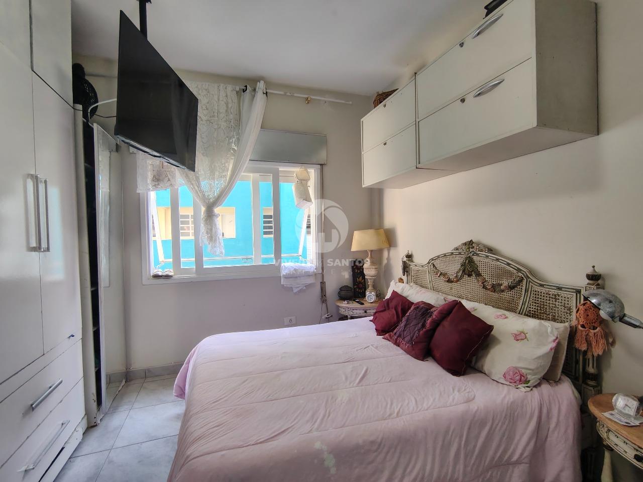 Apartamento 1 Dormitório, Sacada e Meia Quadra da Praia na Ponta da Praia - Santos SP em Ponta da Praia, Santos — foto 7