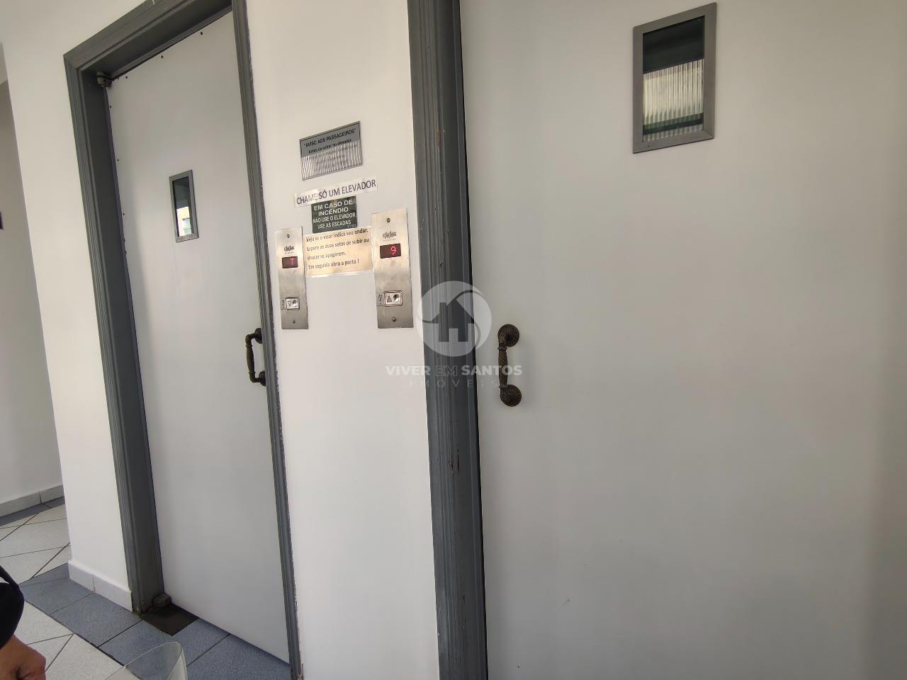 Apartamento 1 Dormitório, Sacada e Meia Quadra da Praia na Ponta da Praia - Santos SP em Ponta da Praia, Santos — foto 12