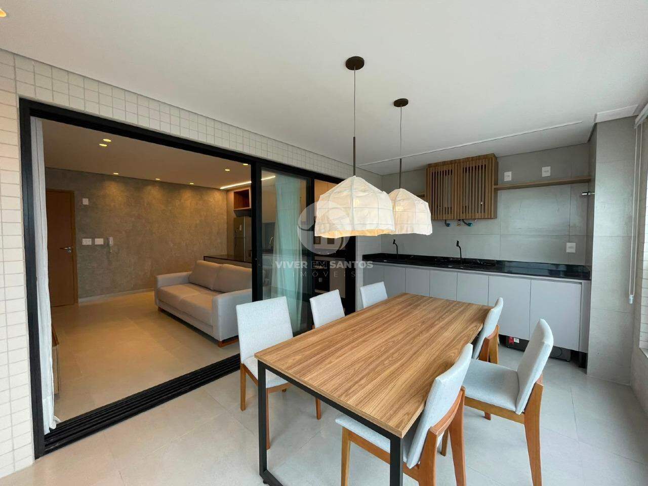 Apartamento 2 Dormitórios, Varanda Gourmet e Vista Livre - Santos SP em José Menino, Santos — foto 4